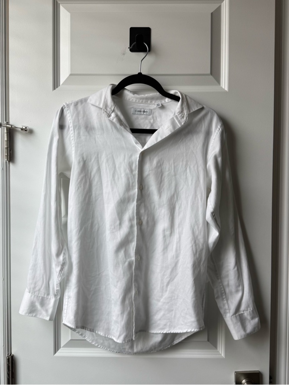 Calvin Klein Women’s White Button Down Shirt Size 16 Regular